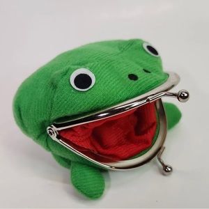 Naruto Shippuden Green Frog Coin Purse Cosplay Prop Wallet Plush Toy Anime Kuwai